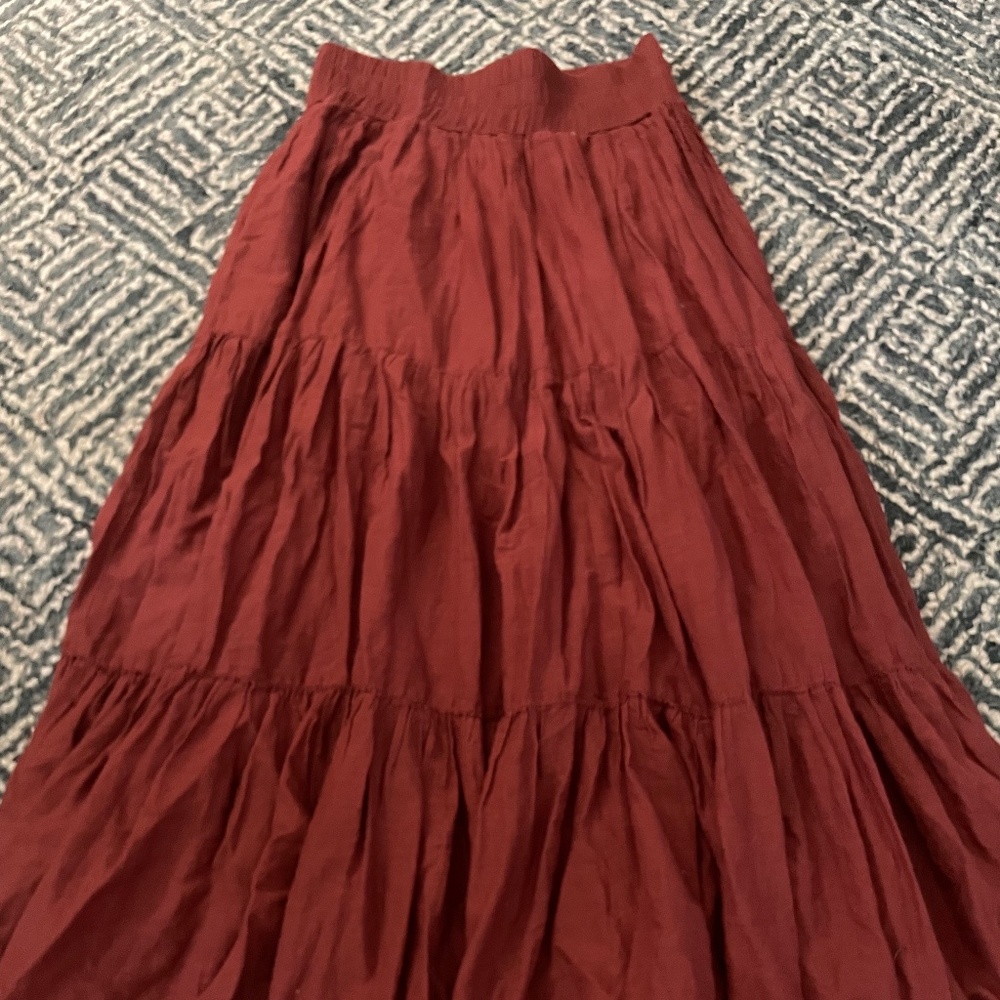 Long boho maxi skirt